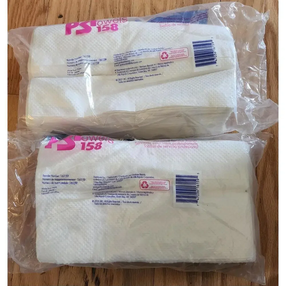 Graham Beauty 16159 Professional Service Towels 50-Count, 2-Ply, 12